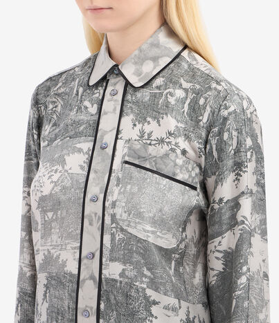Pierre Louis Mascia ALOEGUM Longsleeve Shirt Silk CENERE ALOEGUMSCML10642SE516068103