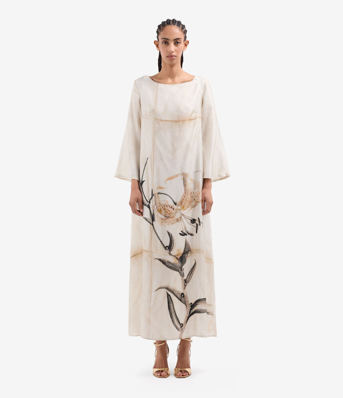 Pierre Louis Mascia ALOE Kaftan Dress Silk BAMBÙ ALOESAB12602SE518045101