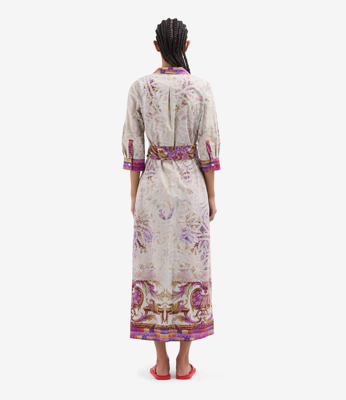 Pierre Louis Mascia DIOMEDE Belted Shirt Dress Cotton MALVA DIOMEDESAB11899CO518071101