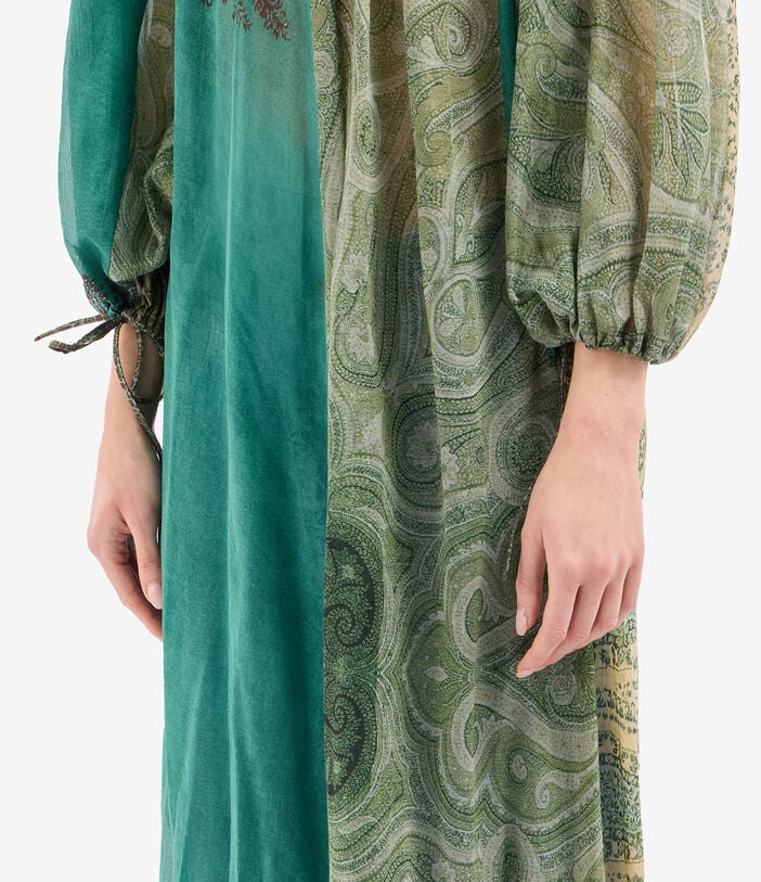 Pierre Louis Mascia HAWNBCI Dress Cotton Silk SMERALDO VELATO HAWNBCISAB12811CO518264101