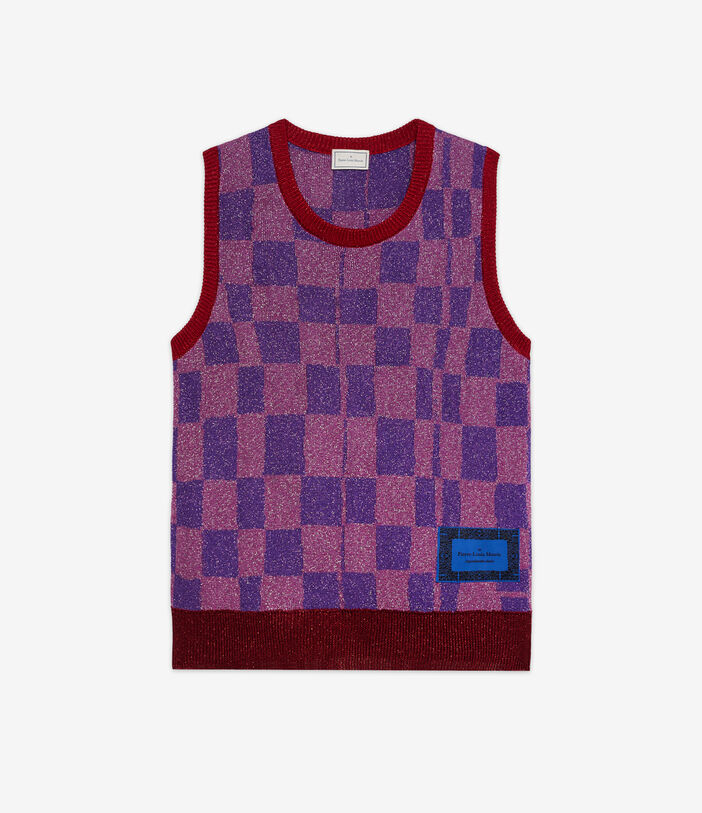 Pierre Louis Mascia TRICOT Gilet Acetate Multicolor TRICOTGLPPP002ACQUADRO