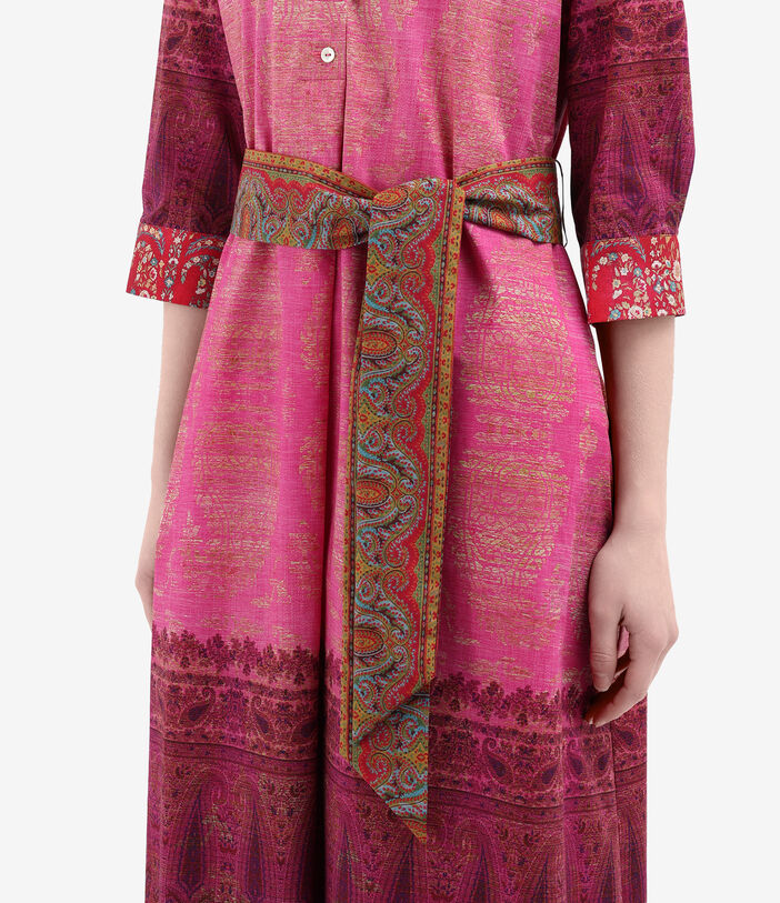 Pierre Louis Mascia DIOMEDE Shirt Dress Cotton Multicolor DIOMEDESAB11899CO514888101