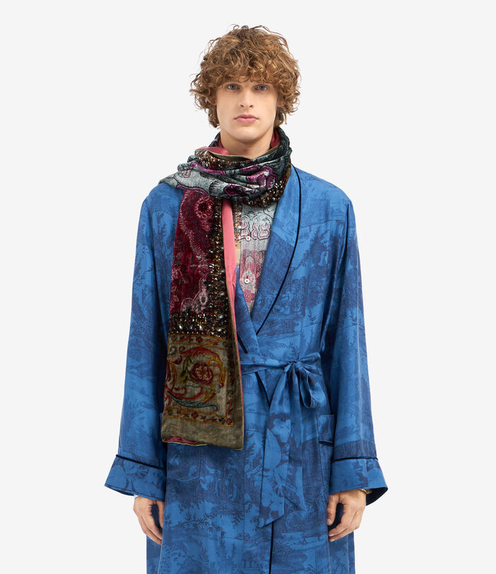 Pierre Louis Mascia KANADAS Shawl Scarf Viscose Silk 65x200 Multicolor KANADAS065X200DVI51583210160