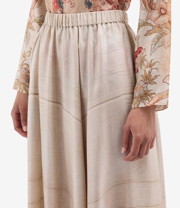 Pierre Louis Mascia ALOE A-line Skirt Silk GIARDINO GIAPPONESE ALOESGO12799SE518189101