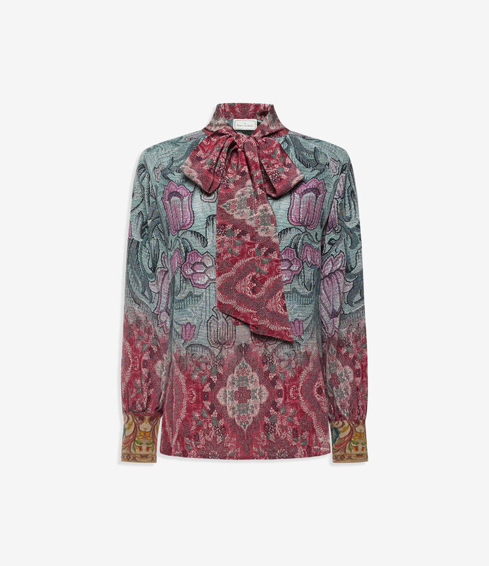 Pierre Louis Mascia TRAPEZIO Longsleeve Shirt Silk Pierre Louis Mascia TRAPEZIO Longsleeve Shirt Silk Multicolor TRAPEZIOSCML12361SE516352101