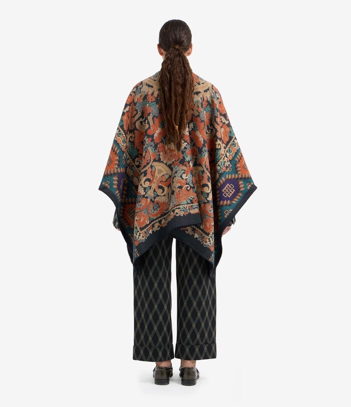 Pierre Louis Mascia PANCAKE Poncho Cape Wool Pierre Louis Mascia PANCAKE Poncho Cape Wool Multicolor PANCAKESGAPH006WO516619101