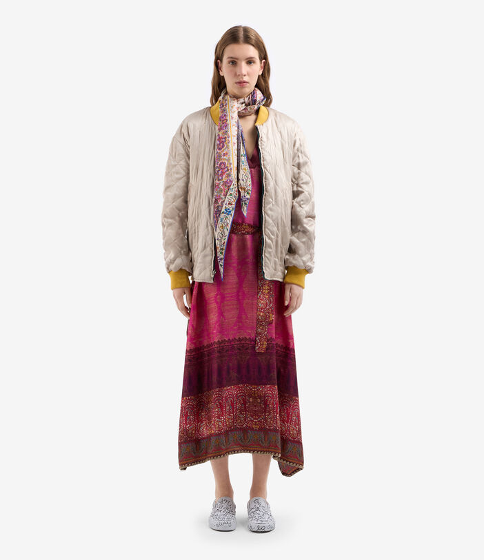 Pierre Louis Mascia ALOE Kaftan Coat Silk FUCHSIA ALOESKL12428SE515006101