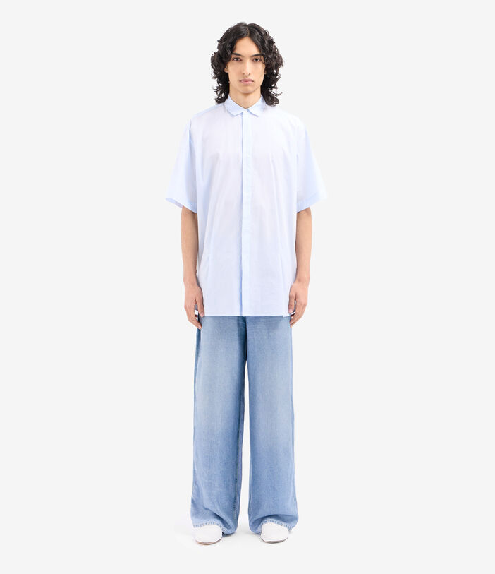 Pierre Louis Mascia ALOQHI Shortsleeve Shirt Cotton Silk SABBIA ALOQHICMC12797CO518188101