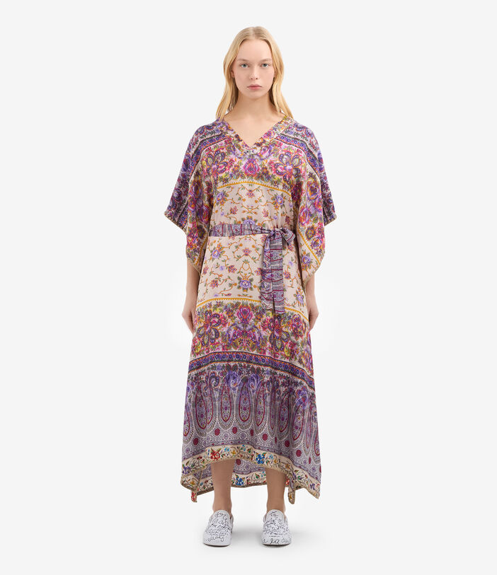 Pierre Louis Mascia ALOE Kaftan Coat Silk MULTICOLOR ALOESKL12428SE515014101
