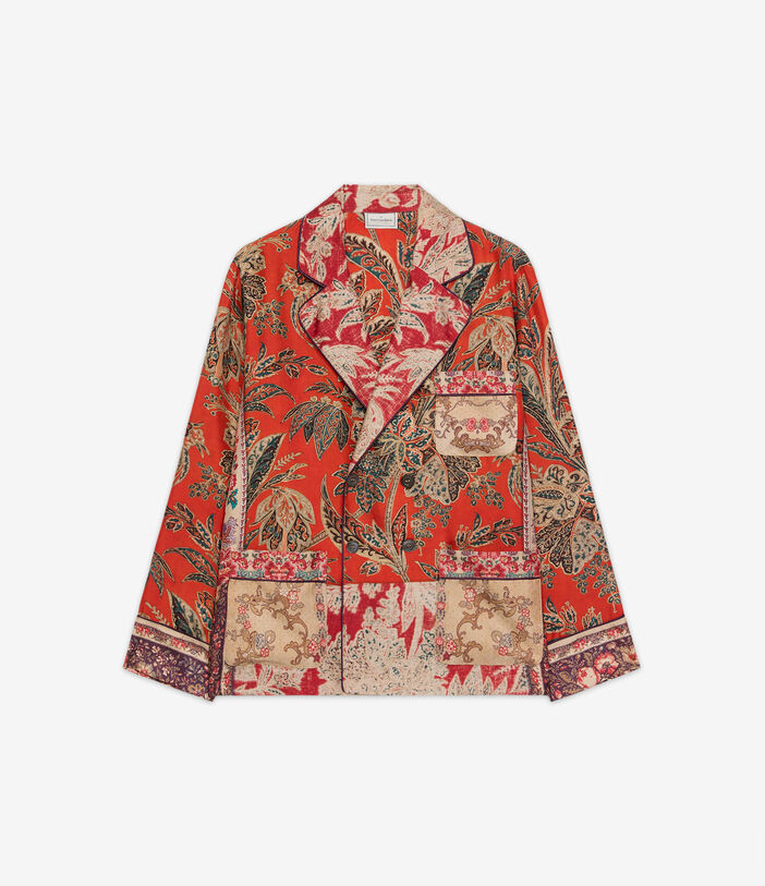 Pierre Louis Mascia ALOE Jacket Silk SPICE RED ALOESGC11351SE515548101
