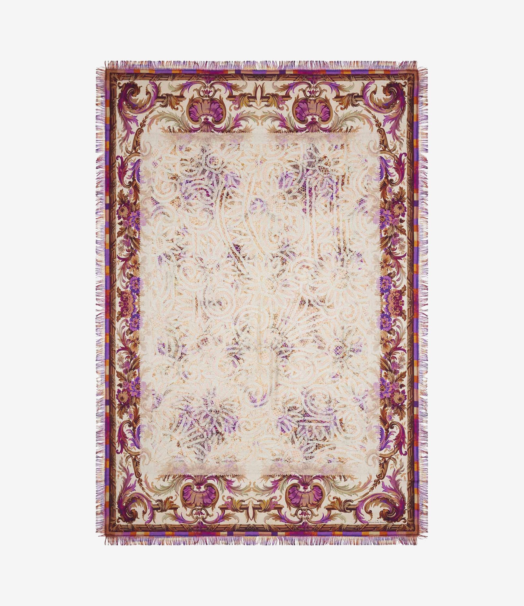 ALOEUW Shawl Scarf Silk 135x195 in MALVA | Pierre-Louis Mascia®