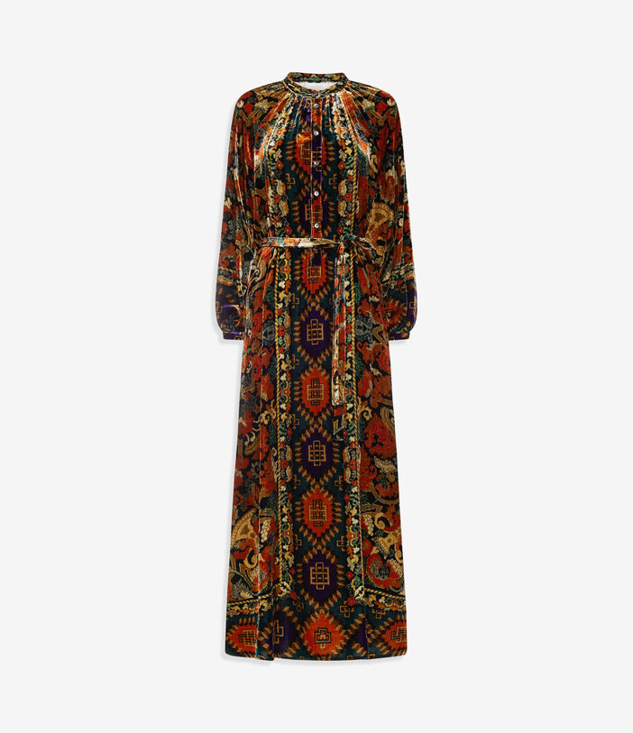 Pierre Louis Mascia KANADA Shirt Dress Viscose Silk KILIM KANADAAB12238VI516453101