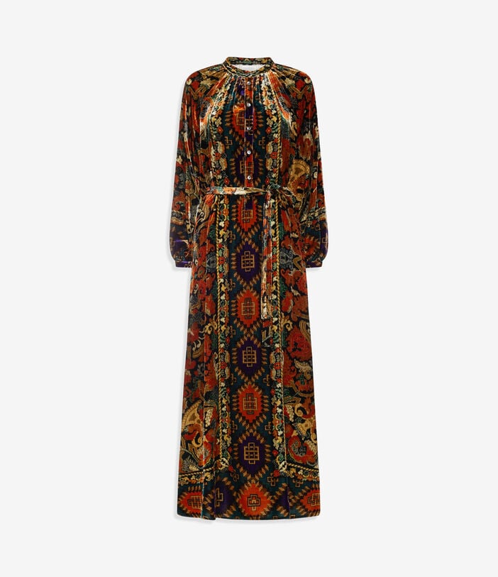 Pierre Louis Mascia KANADA Shirt Dress Viscose Silk Pierre Louis Mascia KANADA Shirt Dress Viscose Silk KILIM KANADAAB12238VI516453101