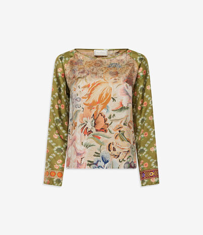 Pierre Louis Mascia ALOE Longsleeve Shirt Silk Multicolor ALOESCML10061SE516213101