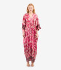 Pierre Louis Mascia MUTKA Kaftan Dress Silk ROSA DAMASCO MUTKASAB12658SE518030101
