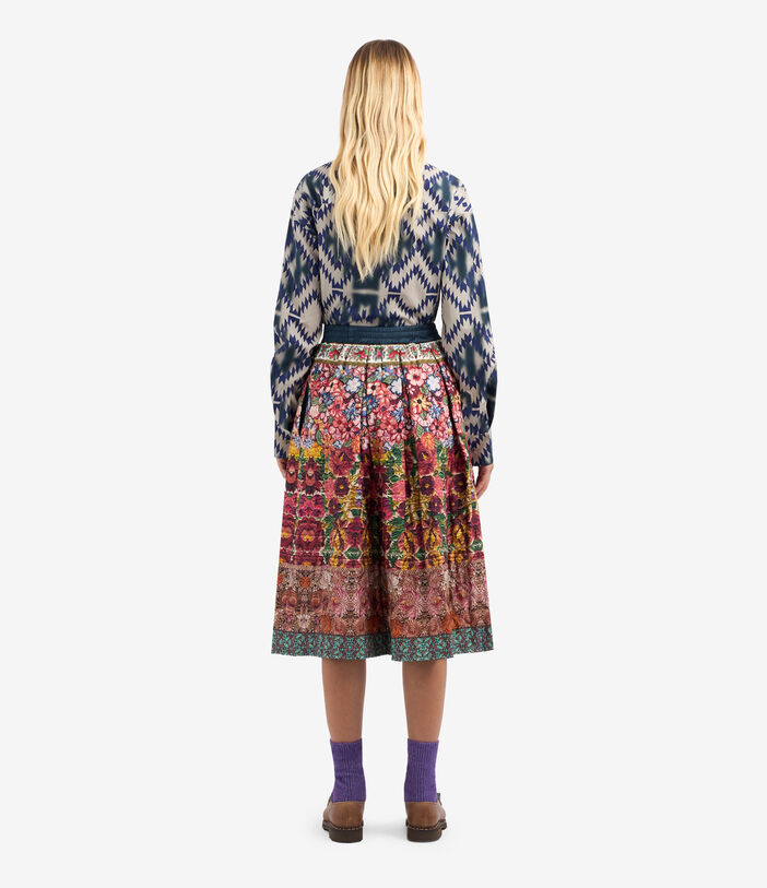 Pierre Louis Mascia ALOSOL Skirt Polyester Silk Multicolor ALOSOLGO11912PL513301101