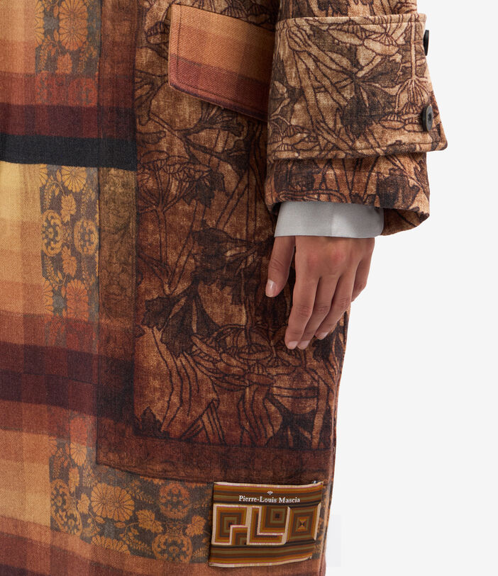 Pierre Louis Mascia PANCAKE Coat Wool Multicolor PANCAKESCPT11191WO513370101