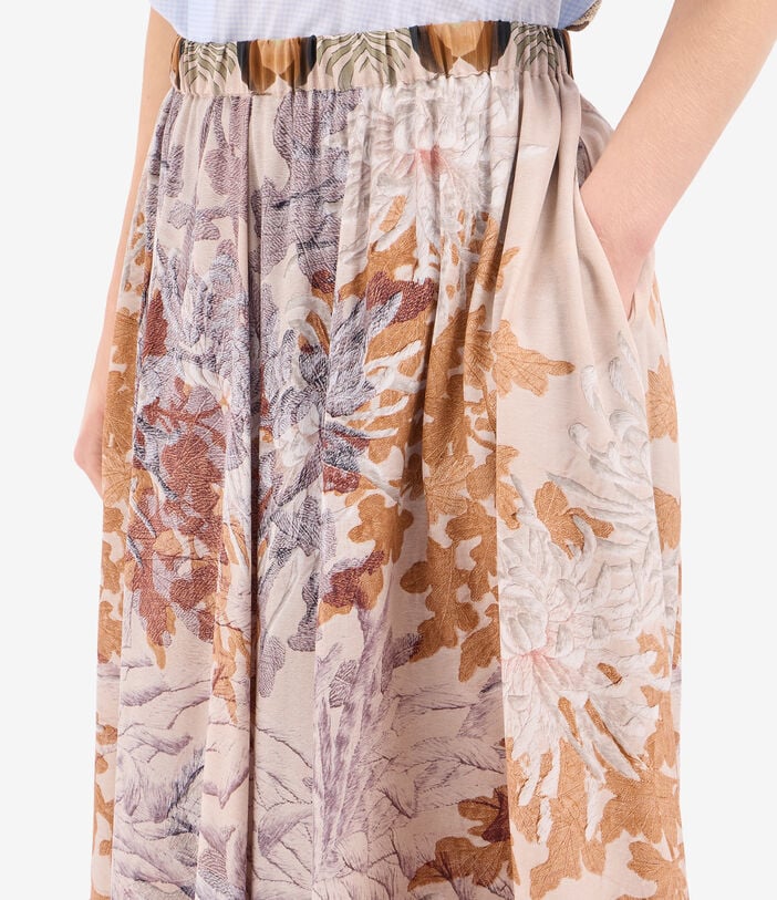 Pierre Louis Mascia TETRIS A-Line Skirt Silk LOTO BIANCO TETRISSVGO12799SE518191101