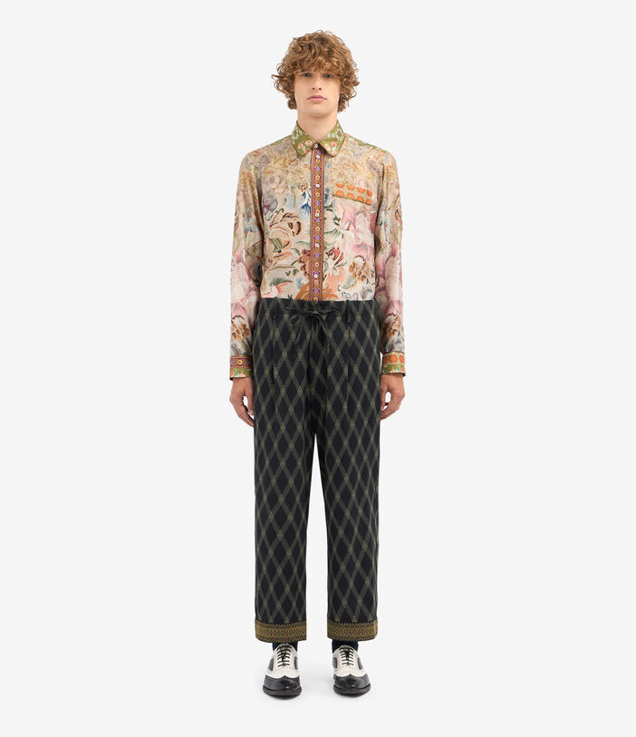 Pierre Louis Mascia DYLAN Trousers Virgin wool Multicolor DYLANSPT12172WV143902101