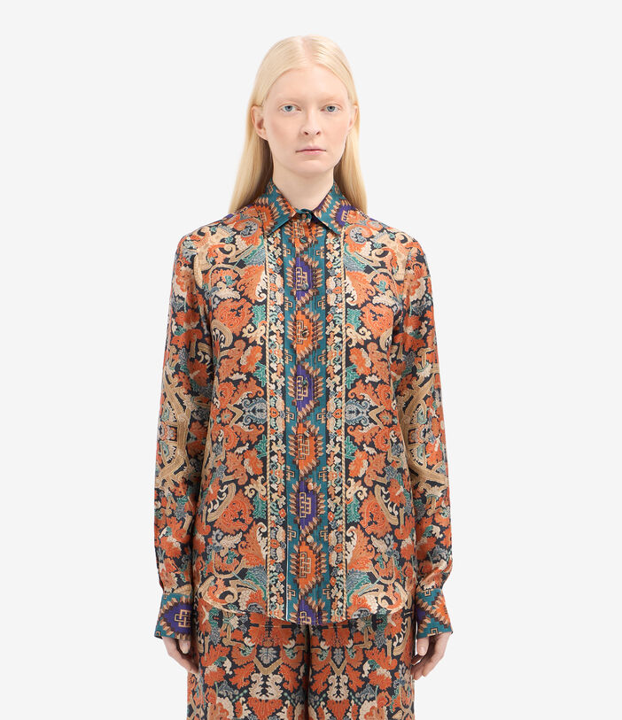 Pierre Louis Mascia ALOE Longsleeve Shirt Silk KILIM ALOESCML11190SE516265101