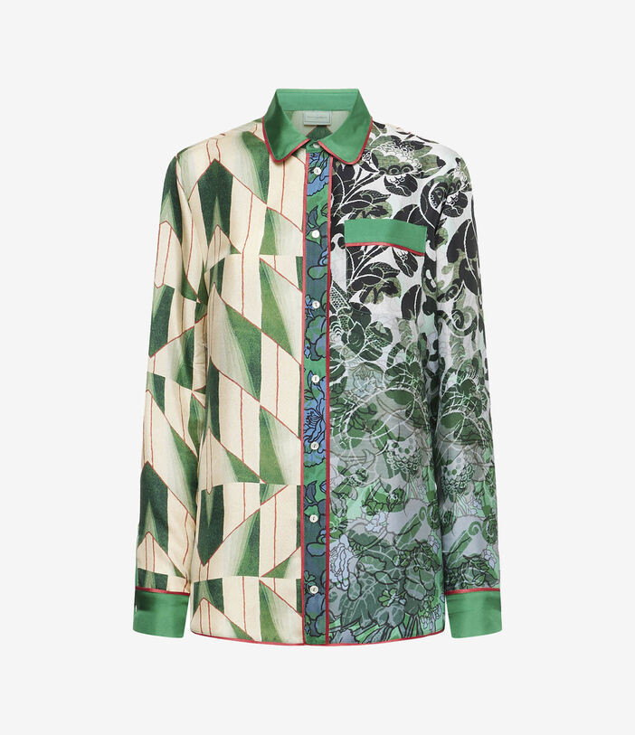 Pierre Louis Mascia ALOE Longsleeve Shirt Silk Multicolor ALOESCML10642SE511596101