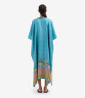 Pierre Louis Mascia ALOE Kaftan Coat Silk CELESTE ALOESKL10062L200SE518568101