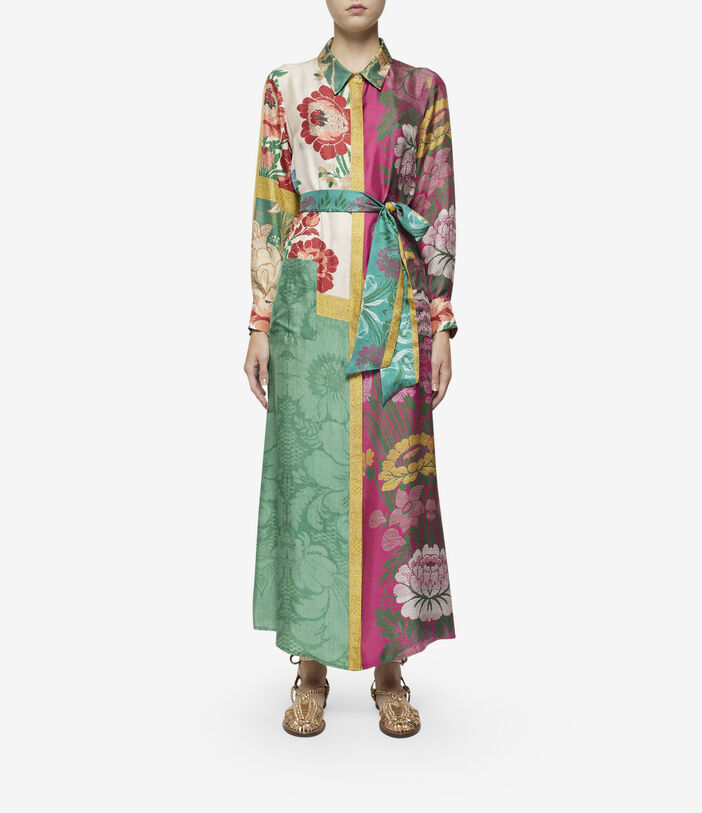 Pierre Louis Mascia ALOE Dress Silk Multicolor ALOESAB12179SE511819101