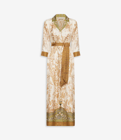 Pierre Louis Mascia ALOE Shirt Dress Silk CORALLO AFFUMICATO ALOESAB11899SE519649101