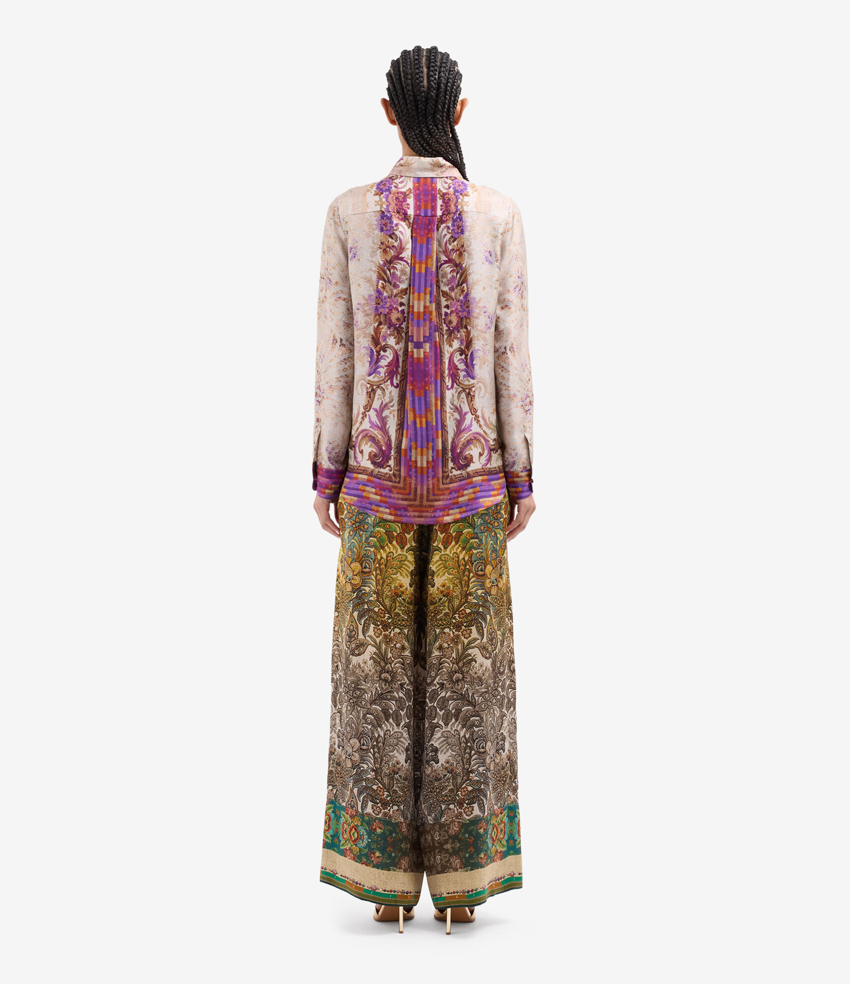 ALOE Longsleeve Shirt Silk in MALVA | Pierre-Louis Mascia®