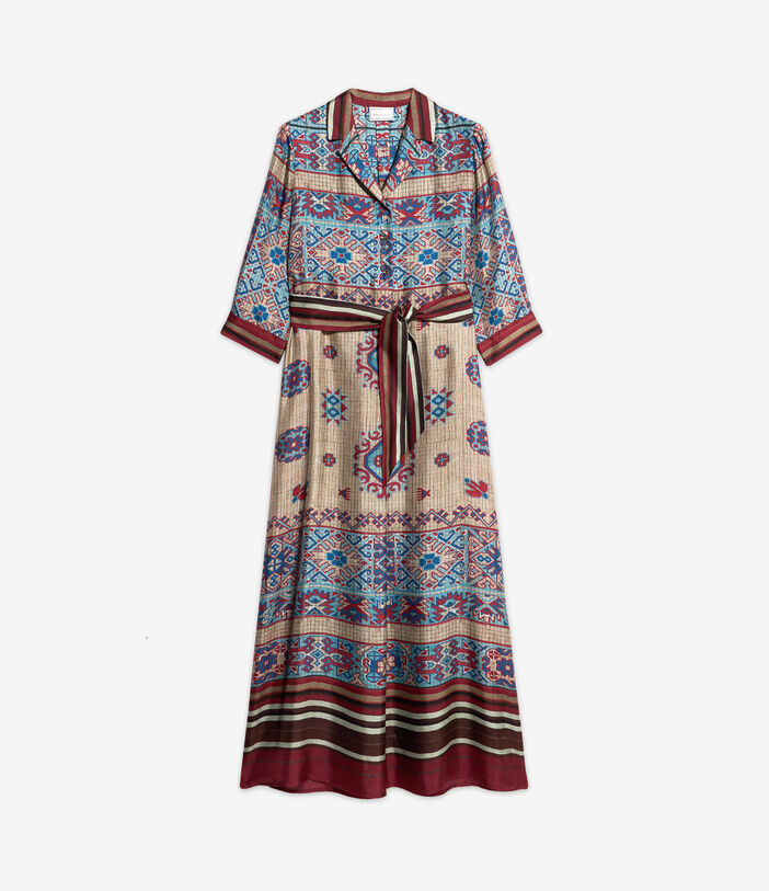 Pierre Louis Mascia ALOE Shirt Dress Silk Multicolor ALOESAB11899SE513342101