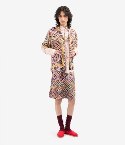 Pierre Louis Mascia ALOE Shortsleeve Shirt Silk MOSAICO ALOESCMC11927SE518126101