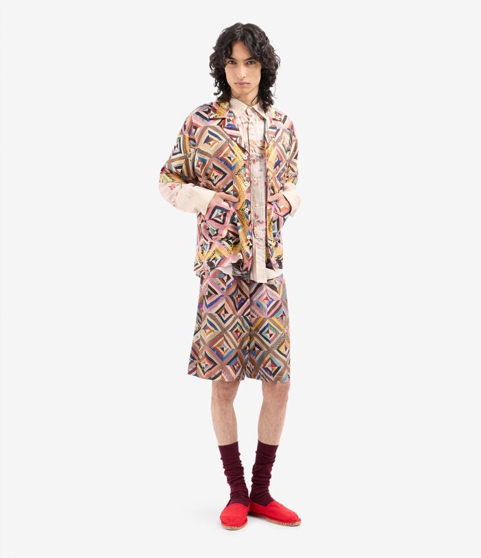 Pierre Louis Mascia ALOE Shortsleeve Shirt Silk MOSAICO ALOESCMC11927SE518126101