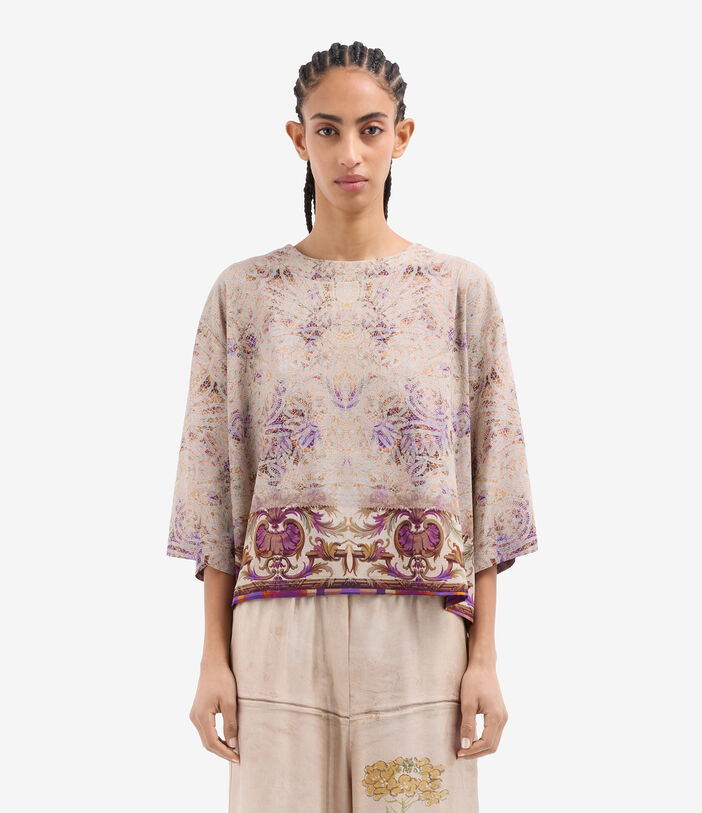 Pierre Louis Mascia ADANASTR Shortsleeve Shirt Silk ARAZZO DI LAVANDA ADANASTRSVCMC10471SE518202101