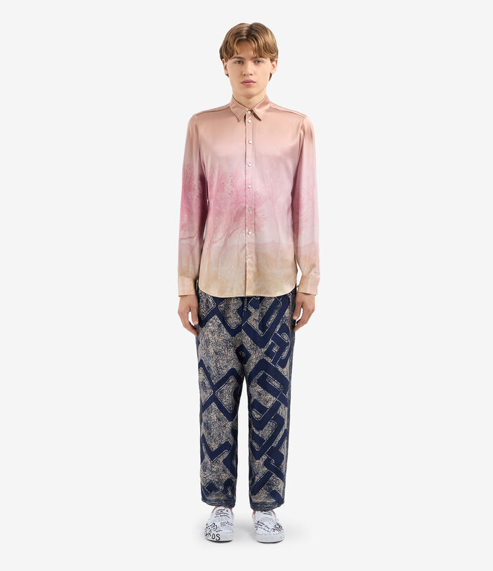 Pierre Louis Mascia ADASTRGUM Longsleeve Shirt Silk DUSTY ROSE ADASTRGUMSCML12451SE514715101