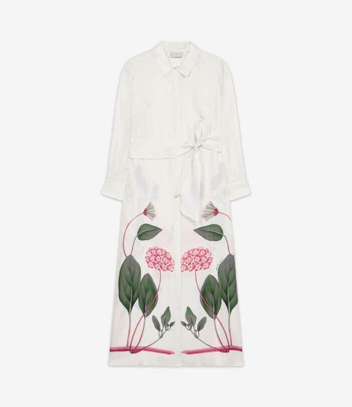 Pierre Louis Mascia ALOEGOTS Shirt Dress Silk Multicolor ALOEGOTSSAB12474SE514661101