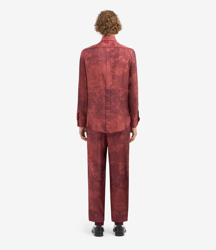 Pierre Louis Mascia ALOEGUM Longsleeve Shirt Silk TERRACOTTA ALOEGUMSCML10642SE516068105