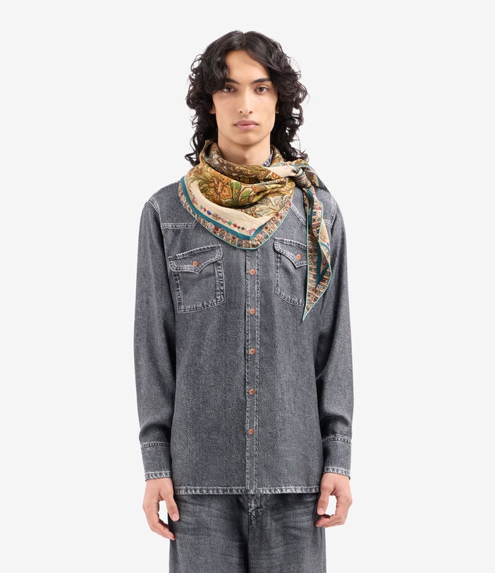 Pierre Louis Mascia ALOEUW Scarf Silk 65x120 GIARDINO BOTANICO ALOEUWSW065X120LMFSE517550101