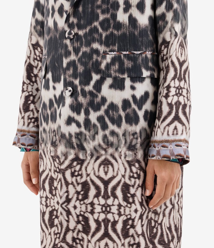 Pierre Louis Mascia CIALDA Coat Silk TRAMA SELVATICA CIALDACPT12107SE518178101