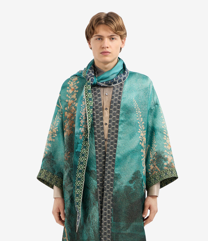 Pierre Louis Mascia ALOEUW Scarf Silk 65x120 AQUAMARINE ALOEUWSW065X120LMFSE51481410118