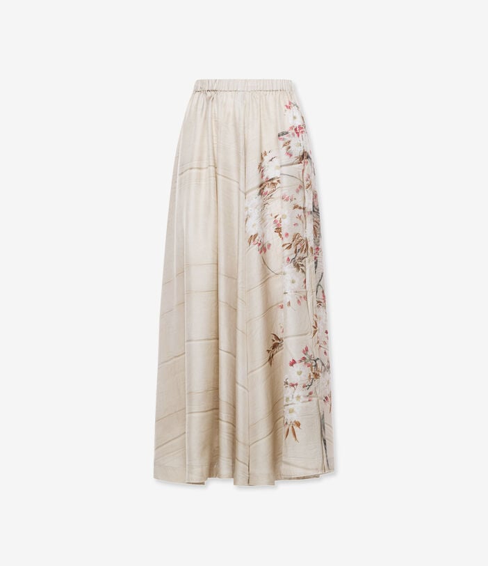 Pierre Louis Mascia ALOE A-line Skirt Silk GIARDINO GIAPPONESE ALOESGO12799SE518189101