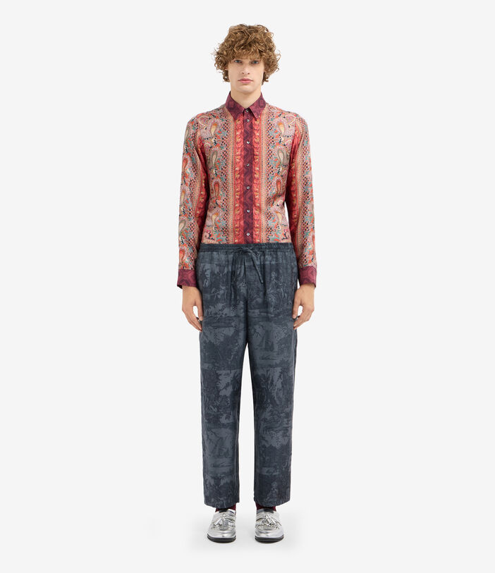 Pierre Louis Mascia ALOEGUM Trousers Silk Pierre Louis Mascia ALOEGUM Trousers Silk Multicolor ALOEGUMSPT10959SE516067104