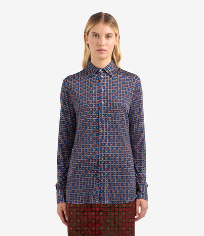 Pierre Louis Mascia FEBO Longsleeve Shirt Silk Multicolor FEBOSCML12316SE139345101