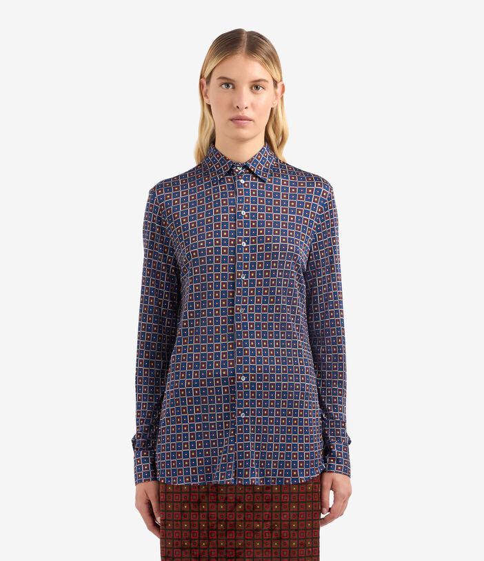 Pierre Louis Mascia FEBO Longsleeve Shirt Silk Multicolor FEBOSCML12316SE139345101