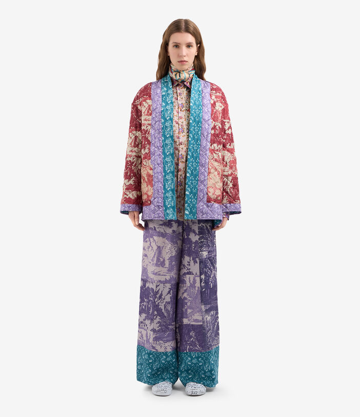 Pierre Louis Mascia ALOE Palazzo Trousers Silk LAVENDER ALOESPT12450SE515018101