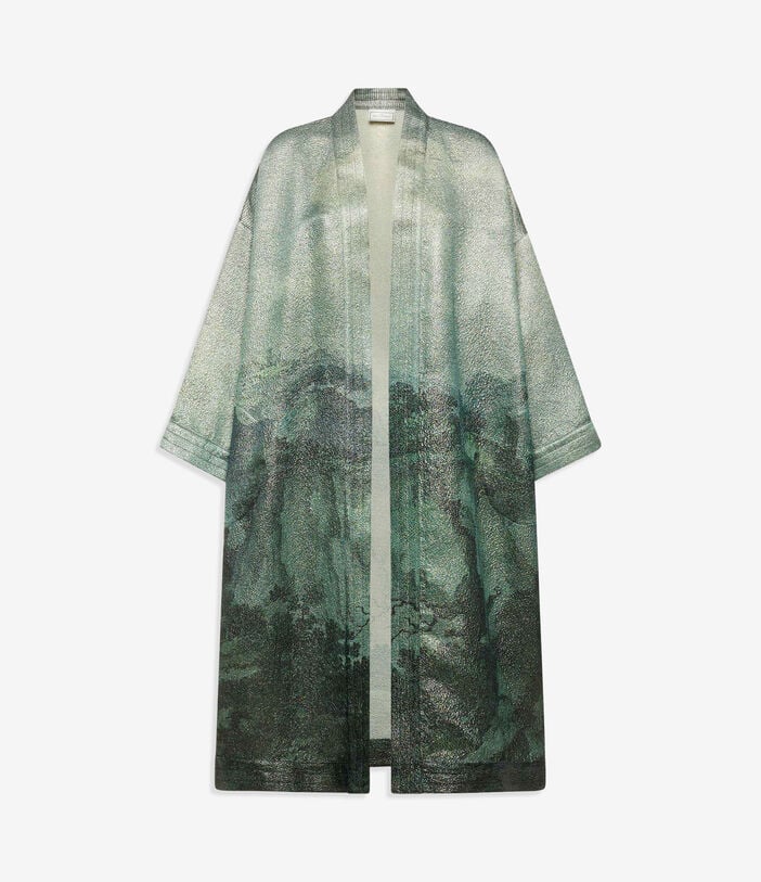 Pierre Louis Mascia PAX Kimono Wool Multicolor PAXSWKM12187WO516401101