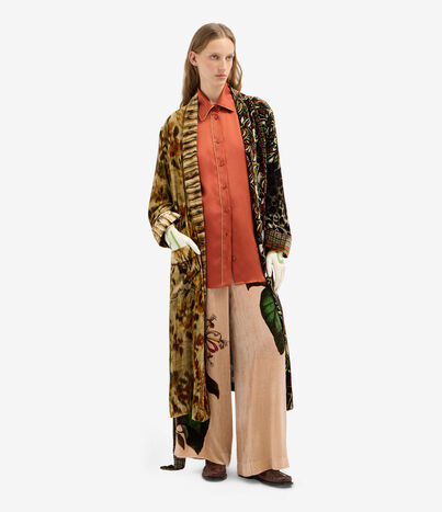 Pierre Louis Mascia KANADA Robe de Chambre Viscose et Soie OMBRA DI LAVA KANADAVT11668L124VI519627101