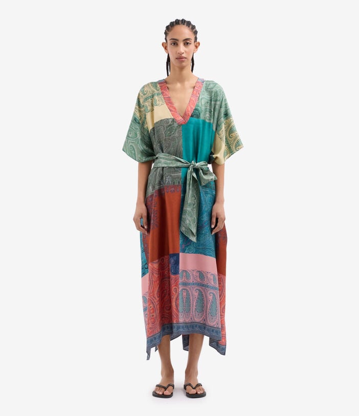 Pierre Louis Mascia ALOE Kaftan Coat Silk GIADA ALOESKL10062L200SE518027101