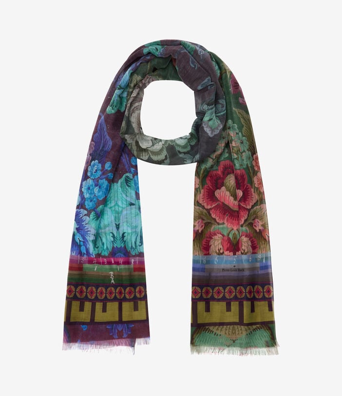 Pierre Louis Mascia HAWNBCI Scarf Cotton Silk 65x190 PEONIA HAWNBCISW065X190ACO517575101