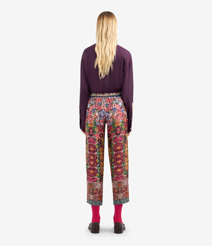 Pierre Louis Mascia ALOE Trousers Silk Multicolor ALOESPT10959SE513278101