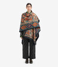 Pierre Louis Mascia PANCAKE Poncho Cape Wool Multicolor PANCAKESGAPH006WO516619101